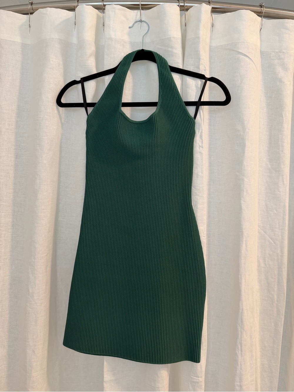Babaton Sculpt Knit Backless Halter Mini Dress